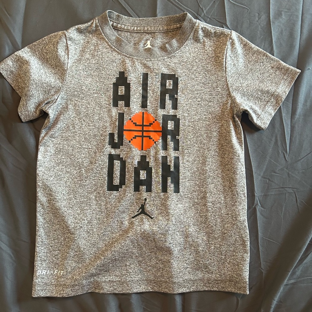 Air Jordan Kids Gray Dri-Fit T-Shirt
